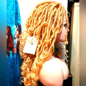 Blonde Curly  Lace Front Dreadlock Wig LAST ONE!